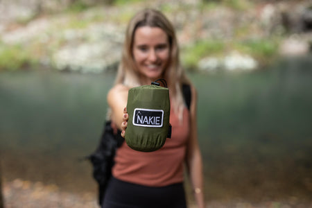 Ultra Light Olive - Recycelte Hängematte mit Gurten