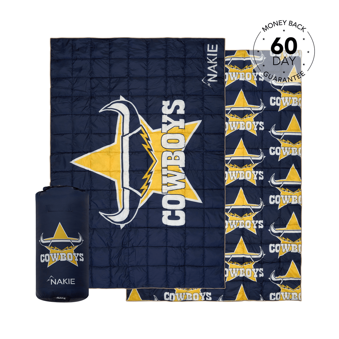 Cowboys  - NRL Sustainable Down Puffy Blanket