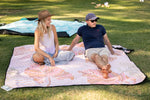 Kombination aus recycelter Picknickdecke und Handtuch preview #7