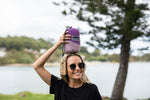 Convenient purple Nakie hammock folded and tucked into its included bag, perfect for camping, hiking, or beach outings. preview #6