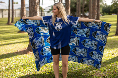 Bulldogs - NRL Sustainable Down Puffy Blanket