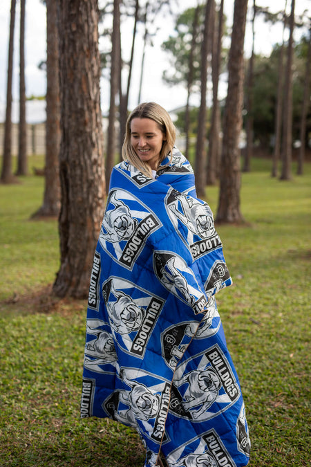Bulldogs - NRL Sustainable Down Puffy Blanket