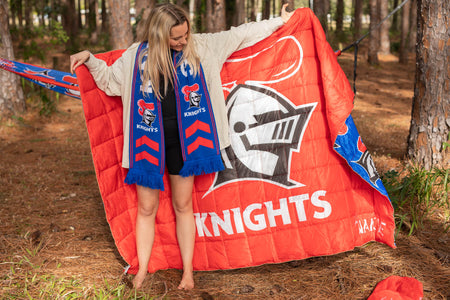 Knights - NRL Sustainable Down Puffy Blanket