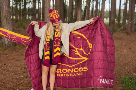 Broncos - NRL Sustainable Down Puffy Blanket