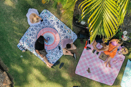 Sound of Summer - Recycelte Picknickdecke
