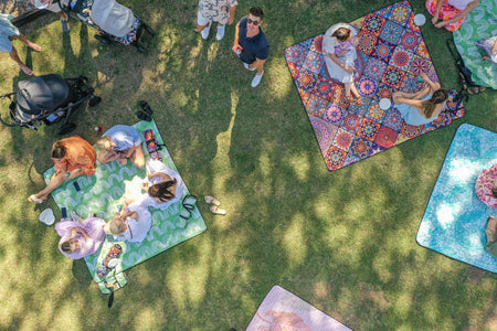Urlaubsträume - Recycelte Picknickdecke