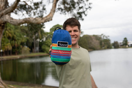 Wild Fiesta - Recycled Hammock with Straps