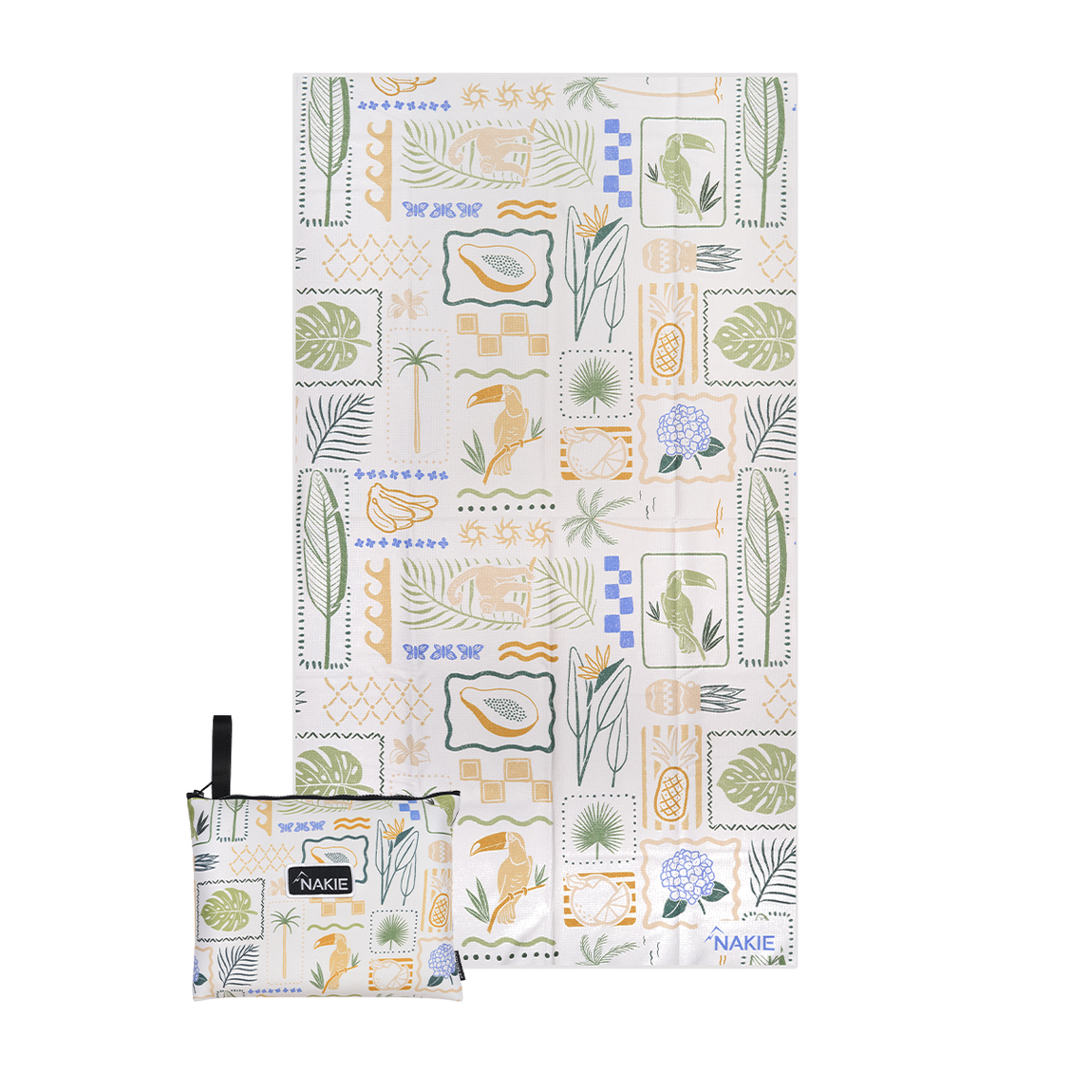 Rosy Tides – Recyceltes, sandfreies Strandtuch