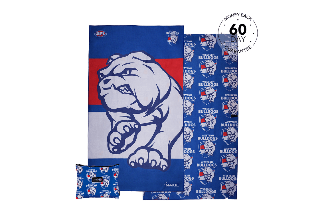 Western Bulldogs - AFL Recycled Sand Free Beach Towel