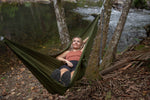 Ultra Light Olive - Recycled Hammock with Straps preview #12