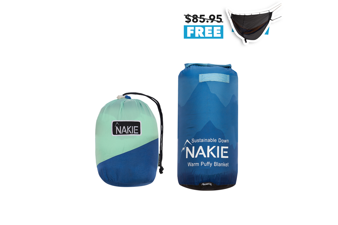 Hamac recyclé et couverture moelleuse