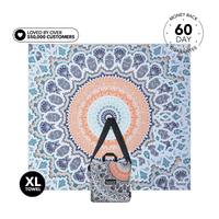 XL Sound of Summer - Recyceltes, sandfreies Strandtuch, doppelt