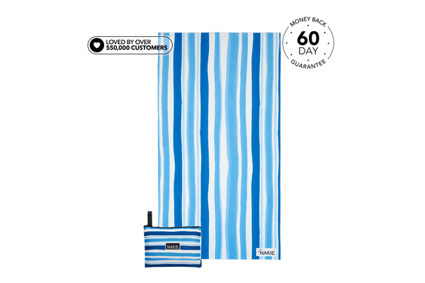 Ocean Breeze - Serviette de plage recyclée sans sable