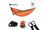 Orange brûlée par le soleil - Hamac recyclé avec sangles preview #1