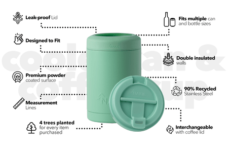 Cooler & Coffee Cup x 2 - Couples Combo