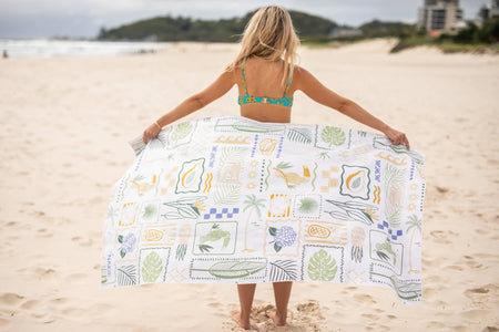 Toucan Bay - Recycled Sand Free Beach Towel