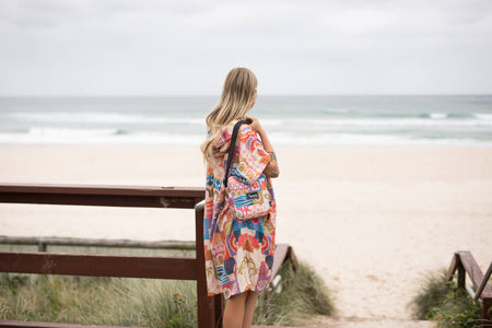 Retro Shores - Hooded Towel Recycled Sand Free