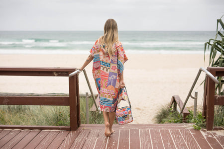 Retro Shores - Hooded Towel Recycled Sand Free