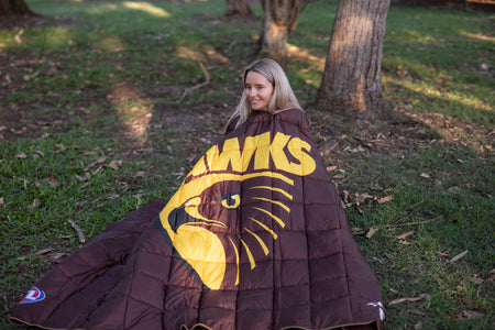 Hawthorn Hawks - AFL Sustainable Down Puffy Blanket