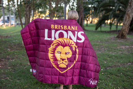 Brisbane Lions - AFL Sustainable Down Puffy Blanket