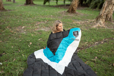 Port Adelaide Power - AFL Sustainable Down Puffy Blanket