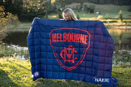 Melbourne Demons - AFL Sustainable Down Puffy Blanket