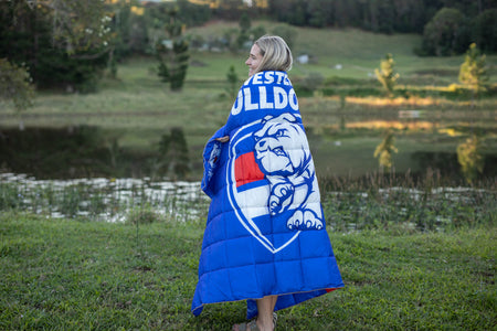 Western Bulldogs - AFL Sustainable Down Puffy Blanket