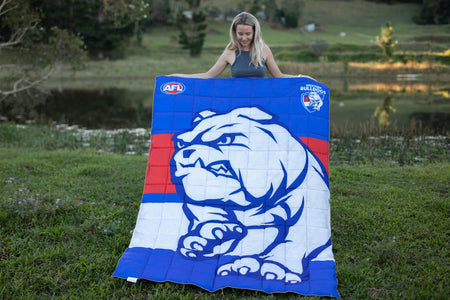 Western Bulldogs - AFL Sustainable Down Puffy Blanket
