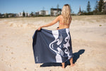 Magie sous-marine - Serviette de plage recyclée sans sable preview #6