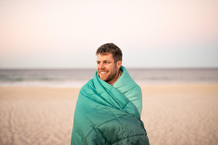 Horizon Green - Sustainable Down Puffy Blanket