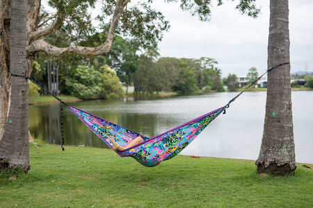 Kasey Rainbow - Recycled Hammock with Straps