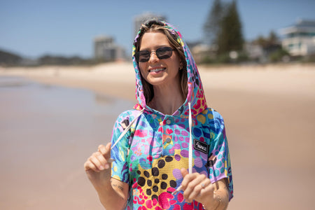 Kasey Rainbow - Hooded Towel Recycled Sand Free