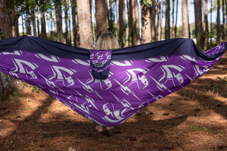 Mulberry Purple - Hamac recyclé avec sangles