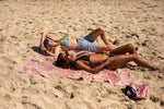 XL Rosy Tides - Recyceltes, sandfreies Strandtuch, doppelt preview #6