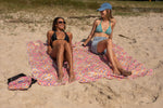 XL Rosy Tides - Recyceltes, sandfreies Strandtuch, doppelt preview #2
