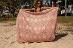 XL Rosy Tides - Recyceltes, sandfreies Strandtuch, doppelt preview #8