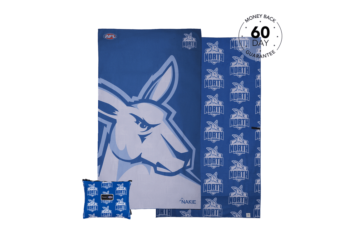 North Melbourne Kangaroos - AFL Recycled Sand Free Beach Towel