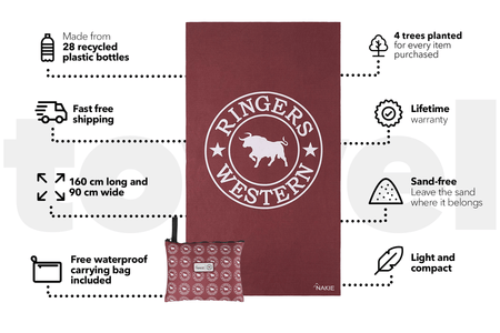 Ringers Western - Recycled Sand Free Beach Towel