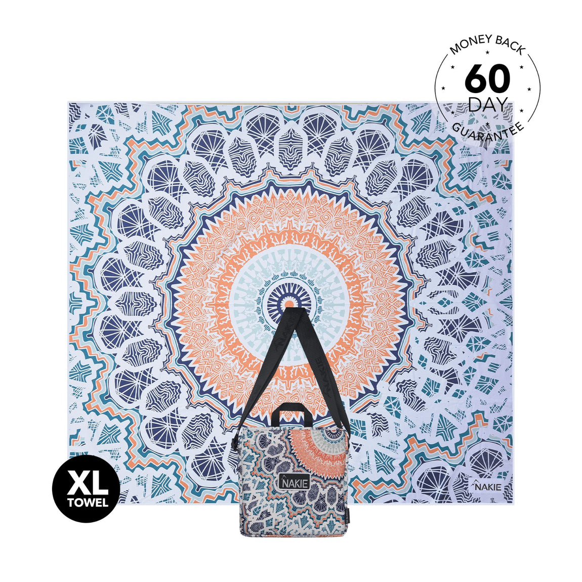 XL Sound of Summer - Recyceltes, sandfreies Strandtuch, doppelt