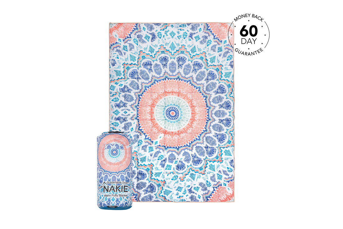 Mountain Blue - Couverture en duvet durable