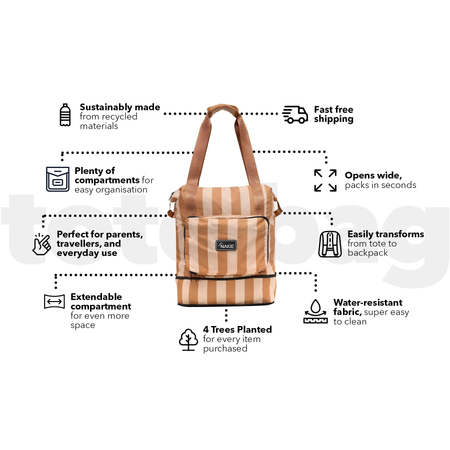 Sandy Trails - Recycled Tote Bag