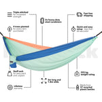 Sky Blue - Recycled Hammock with Straps preview #4