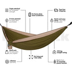 Olive Green - Recycled Hammock with Straps preview #4