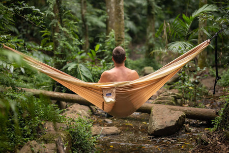 Sahara Sand - Recycled Hammock with Straps