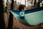 Sky Blue - Recycled Double Hammock with Straps - Nakie preview #7