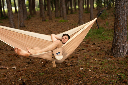 Sahara Sand - Recycled Hammock with Straps